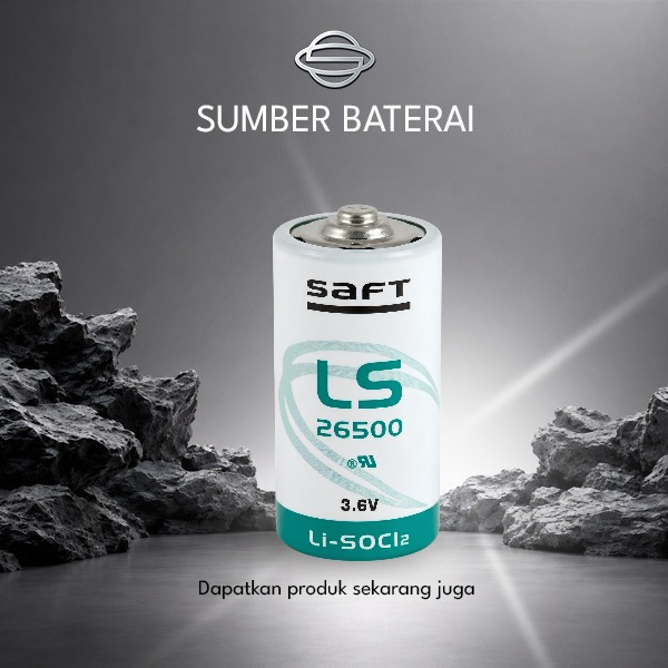Baterai Saft LS 26500 3,6volt Size C Original