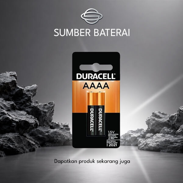 Baterai Duracell A4 AAAA E96 1.5V 2 pcs