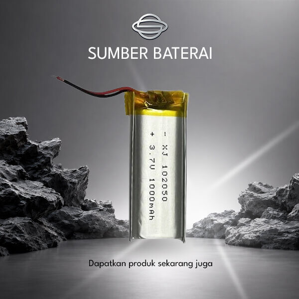 Baterai Lithium Polymer KM102050 3.7V 1000mAh