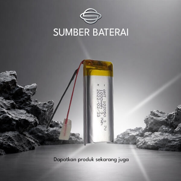 Baterai Lithium Polymer KM102055 3.7V 1200mAh