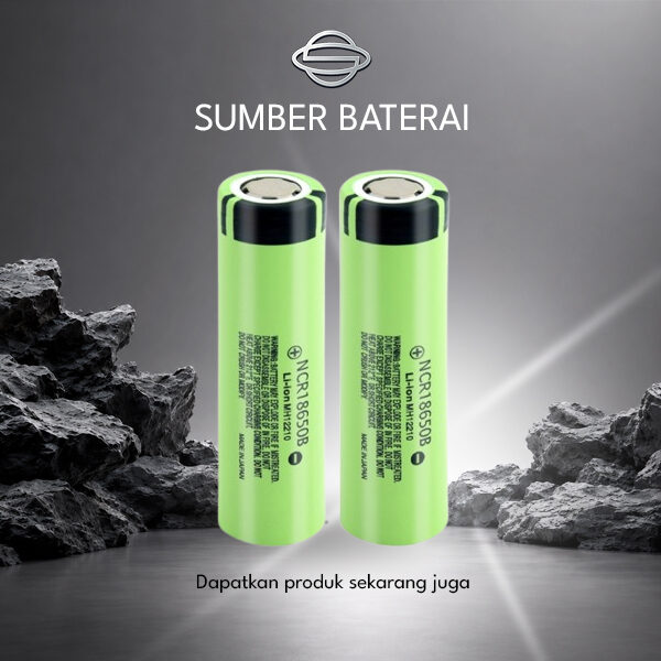 Baterai Panasonic 18650 Real Capacity 3400mAh Original 3.7Volt Original 100%