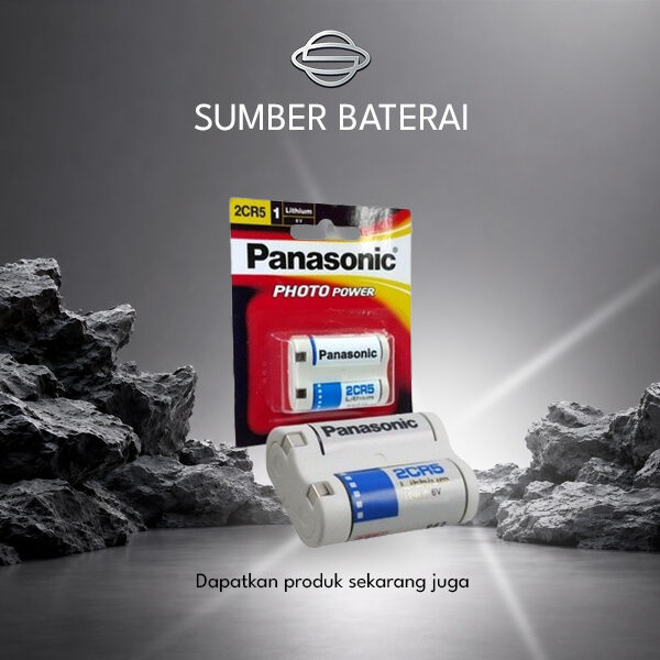 Baterai Panasonic 2CR5 Lithium 6Volt Putih Original 100%