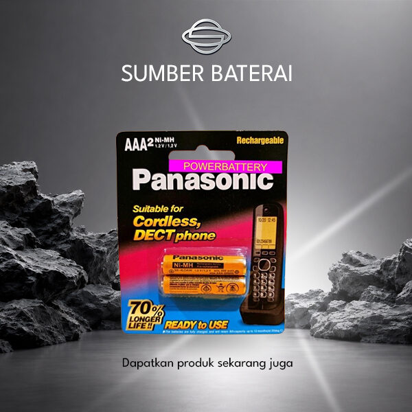 Baterai Panasonic A3 650mAh Rechargeable 1.2V bp2