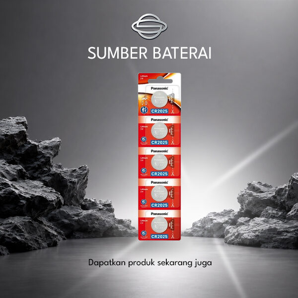 Baterai Panasonic CR2025 Lithium 3 Volt 1 pcs