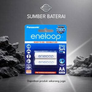 Baterai Panasonic Eneloop AA 2000mAh 1.2V 2 pcs Original 100%