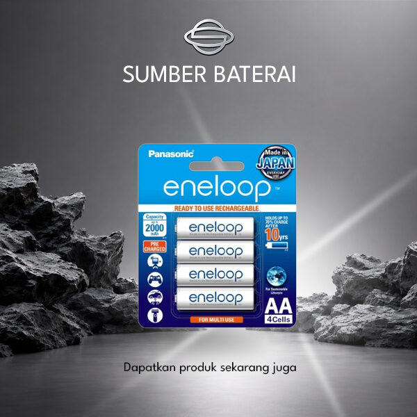 Baterai Panasonic Eneloop AA 2000mAh 1.2V 4 pcs Original 100%