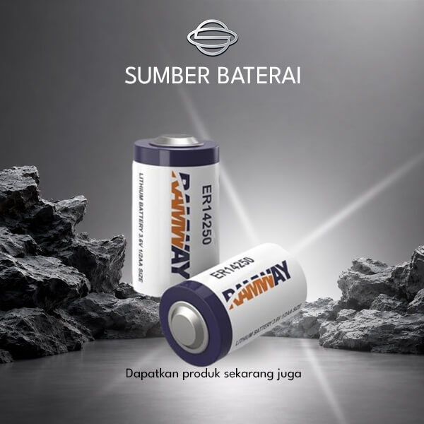 Baterai Ramway ER14250 Lithium 3.6V Size 1/2AA