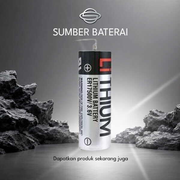 Baterai Toshiba Lithium ER17500/3,6Volt dengan Pin