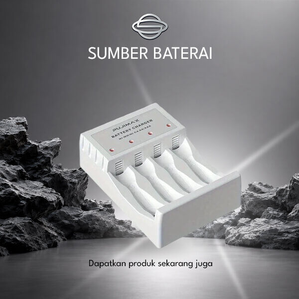 Charger Pujimax 4 Slot Lithium AA/AAA 1.5 Volt