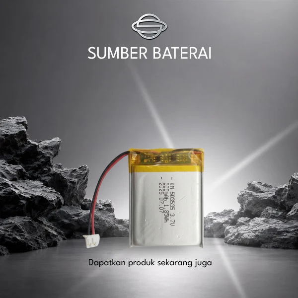 Baterai Lithium Polymer KM503535 3.7V 500mAh