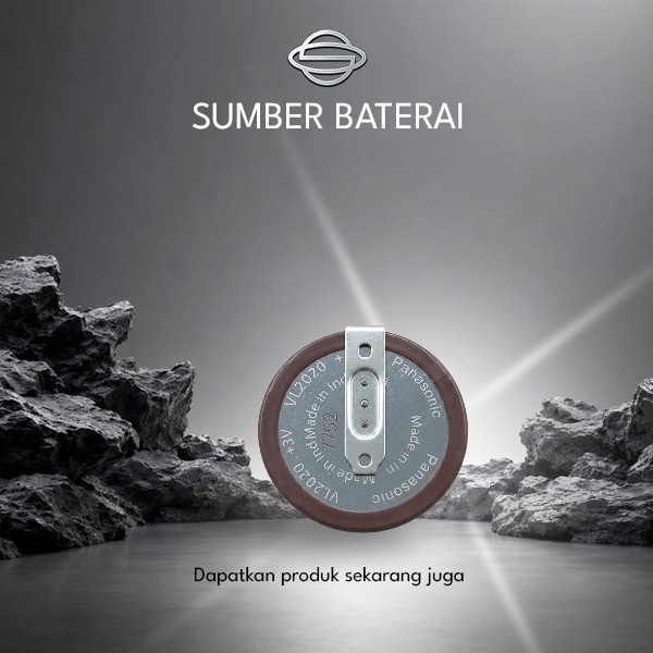 Baterai Panasonic VL 2020 3Volt dua pin