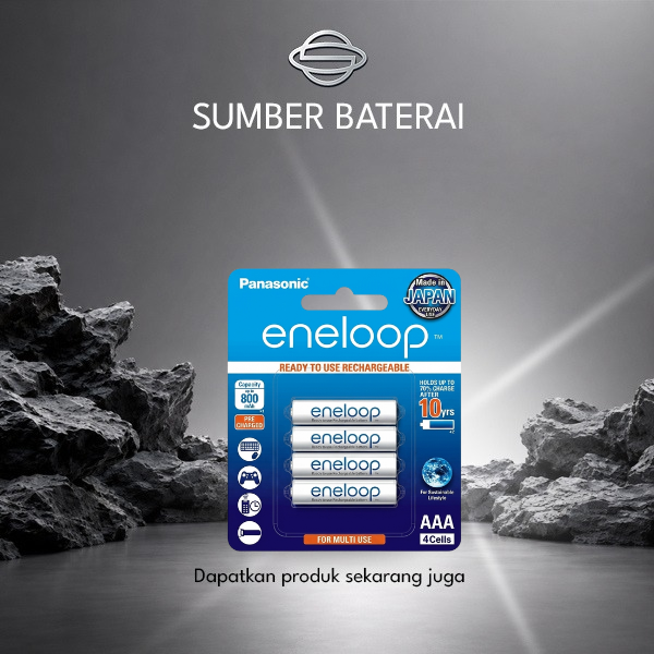 Baterai Panasonic Eneloop AAA 800mAh Bp4