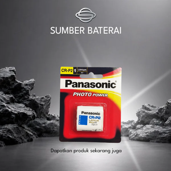Baterai Panasonic CRP2 Putih Original Lithium 6Volt