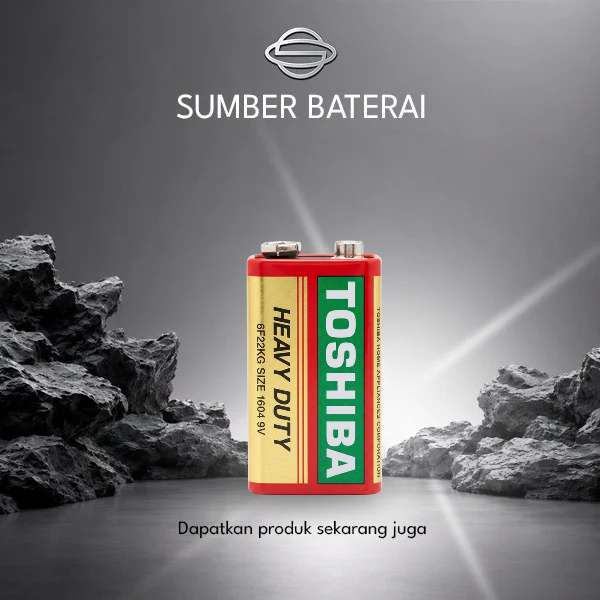 Baterai Toshiba 9 Volt Gf22 Size 1604 Heavy Duty