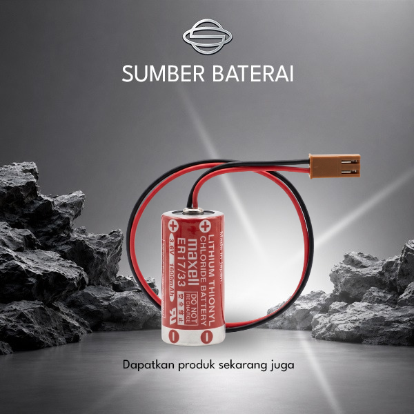 Baterai Maxell 17/33, 3,6Volt 1600mAh