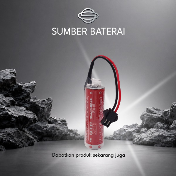Baterai Maxell ER6 2000mAh 3,6Volt dengan kabel soket