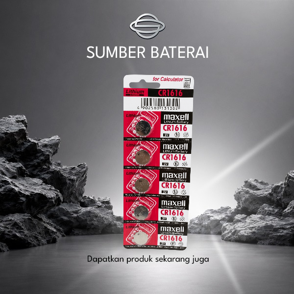 Baterai Maxell CR1616 3Volt 5pcs