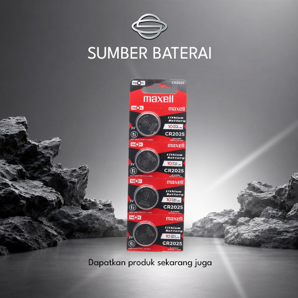 Baterai Maxell CR2025 Lithium 3 Volt Original / 1pcs