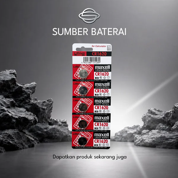 Baterai Maxell CR1620 Lithium 3 Volt Original / 1pcs