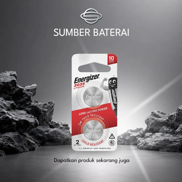 Baterai Energizer 2025 Bp2 3Volt