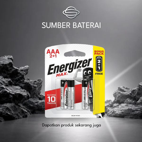 Baterai Energizer AAA (2+1) MAX