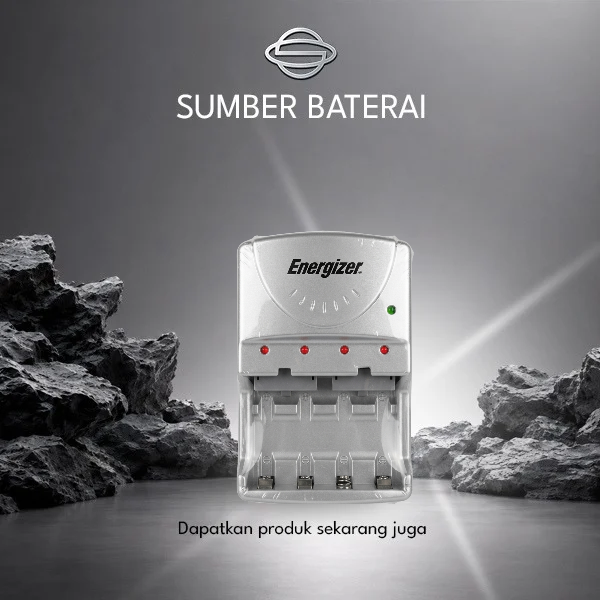 Charger Energizer Quick 1Jam 4 Slot Tanpa Baterai