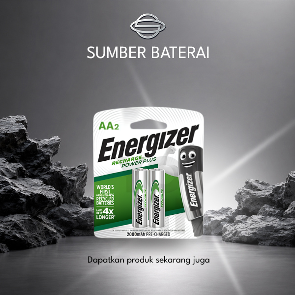 Baterai Energizer AA 2000mAh Bp2 Rechargeable