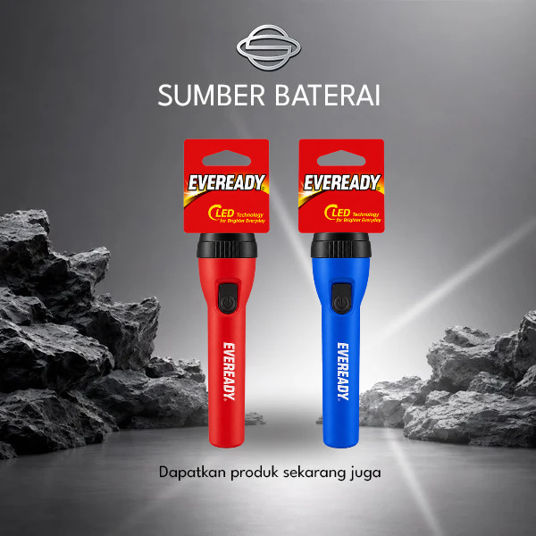Senter Eveready LC1L2A 2XAA Tanpa Baterai