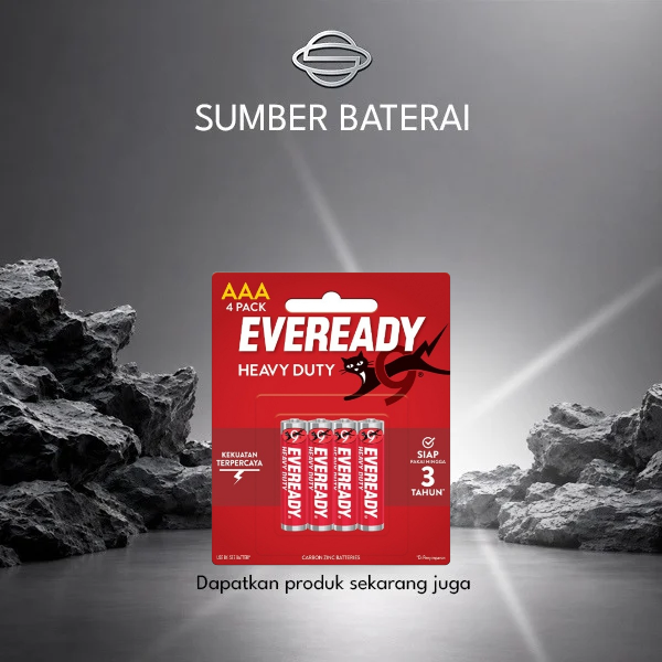 Baterai Eveready Heavy Duty AAA Bp4 Merah