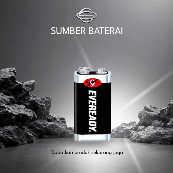 Baterai Eveready 9Volt Hitam