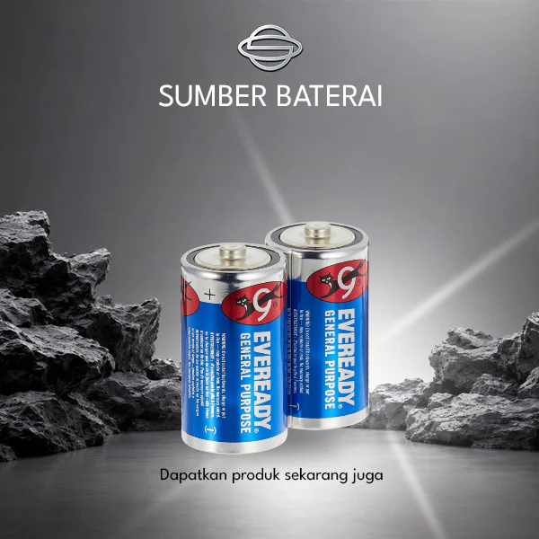 Baterai Eveready Size D R20S Biru Bp2