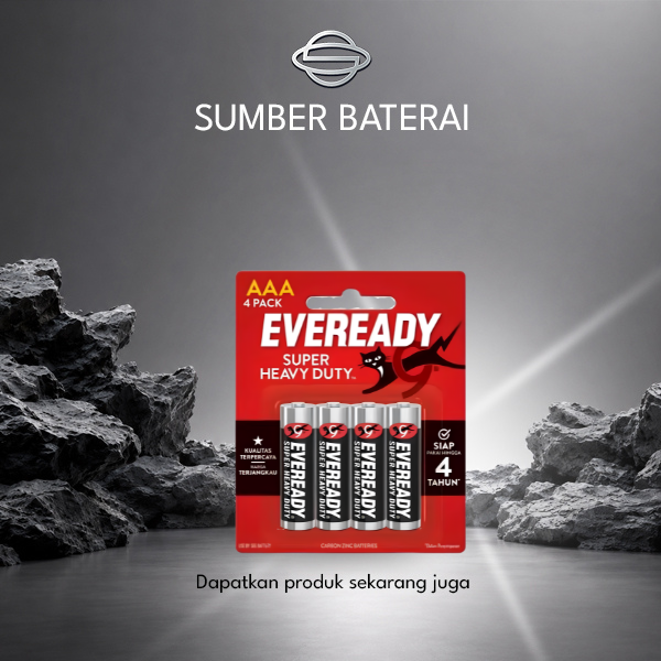 Baterai Eveready AAA Super Heavy Duty Bp4
