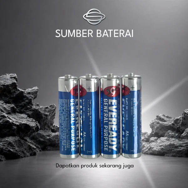 Baterai Eveready AA Biru Bp4