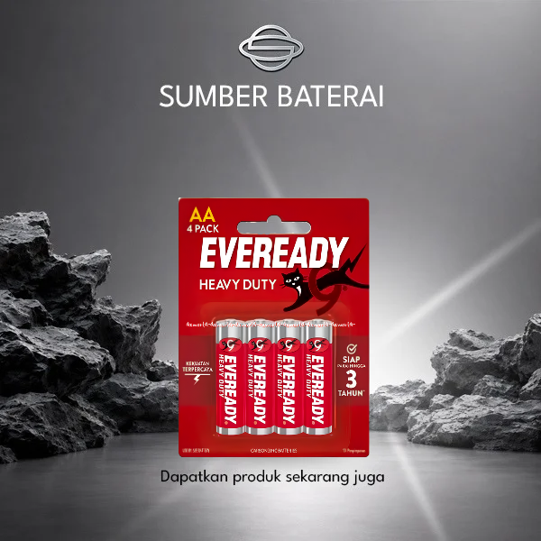 Baterai Eveready Heavy Duty AA Bp4 Merah