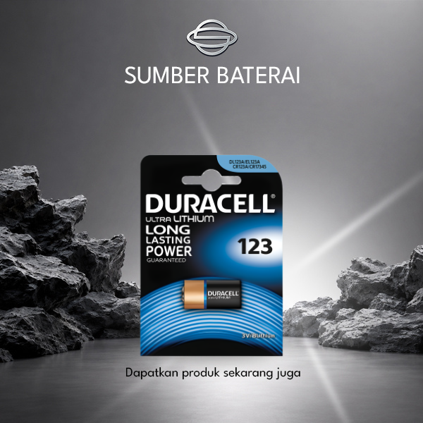Baterai Duracell CR123 3Volt