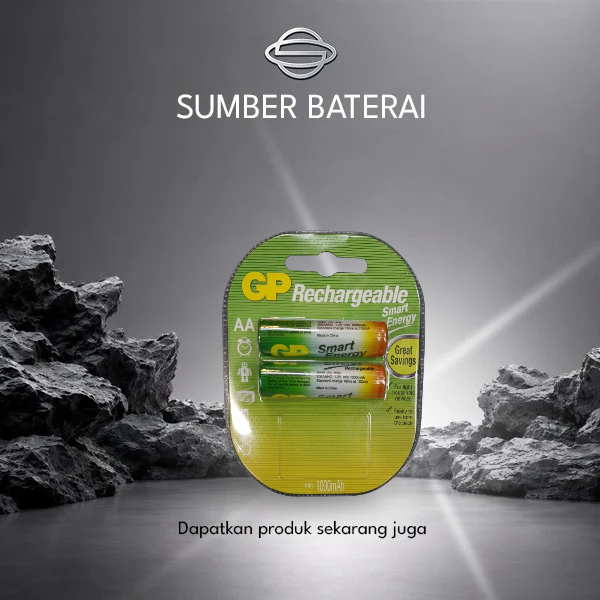 Baterai GP AA 1000mAh Bp2 Rechargeable