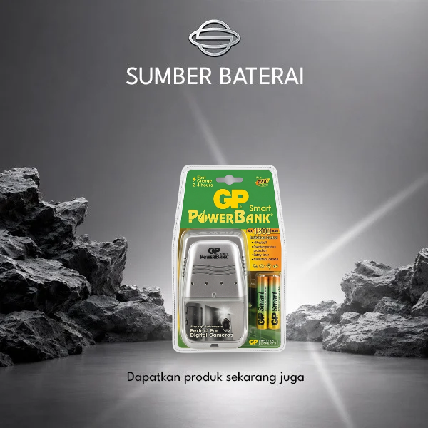 Charger GP Quick 1Jam Smart Auto Off Tanpa Baterai