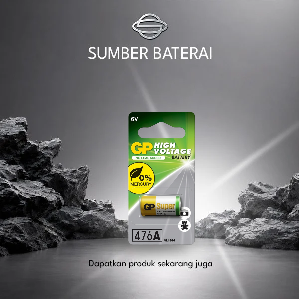 Baterai GP Super Alkaline 476A/4LR44 6Volt