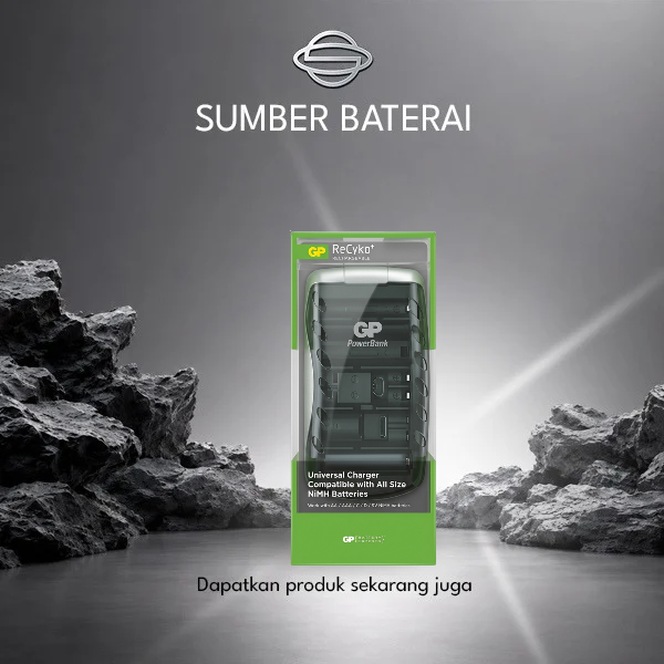 Charger Universal GP All Size Baterai AA/AAA/C/D/9V
