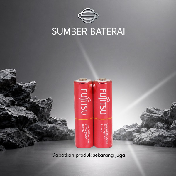 Baterai Fujitsu AA 1000mAh Bp2 Rechargeable