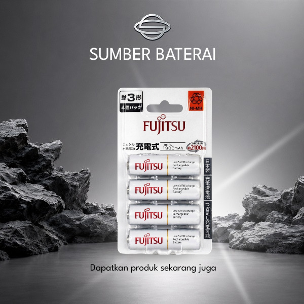 Baterai Fujitsu AA 1900mAh Bp4 Rechargeable