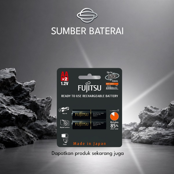 Baterai Fujitsu AA 2450mAh Bp2 1,2Volt