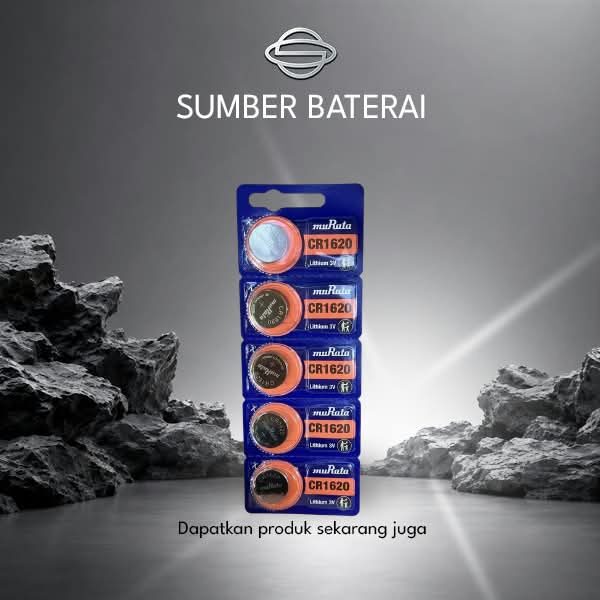 Baterai Murata CR1620 3Volt/ 1pcs