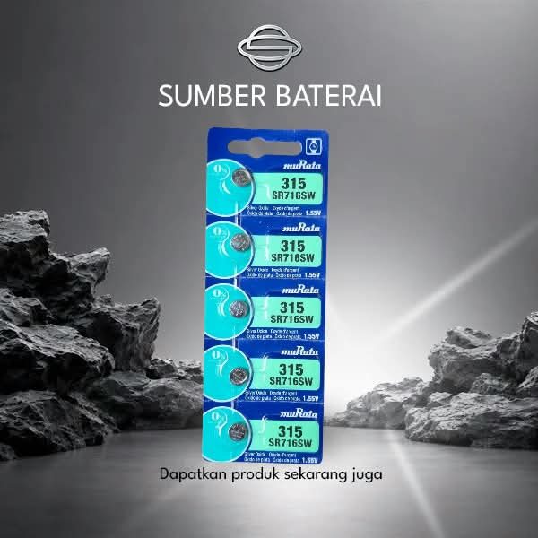 Baterai Murata SR716SW 1,55Volt