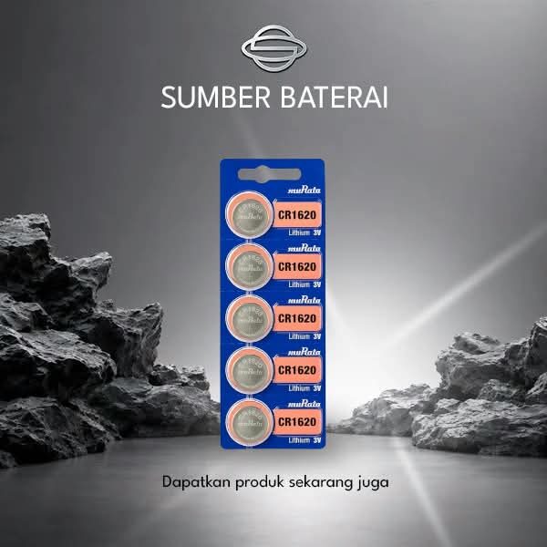 Baterai Murata CR 1620 3Volt /1pcs